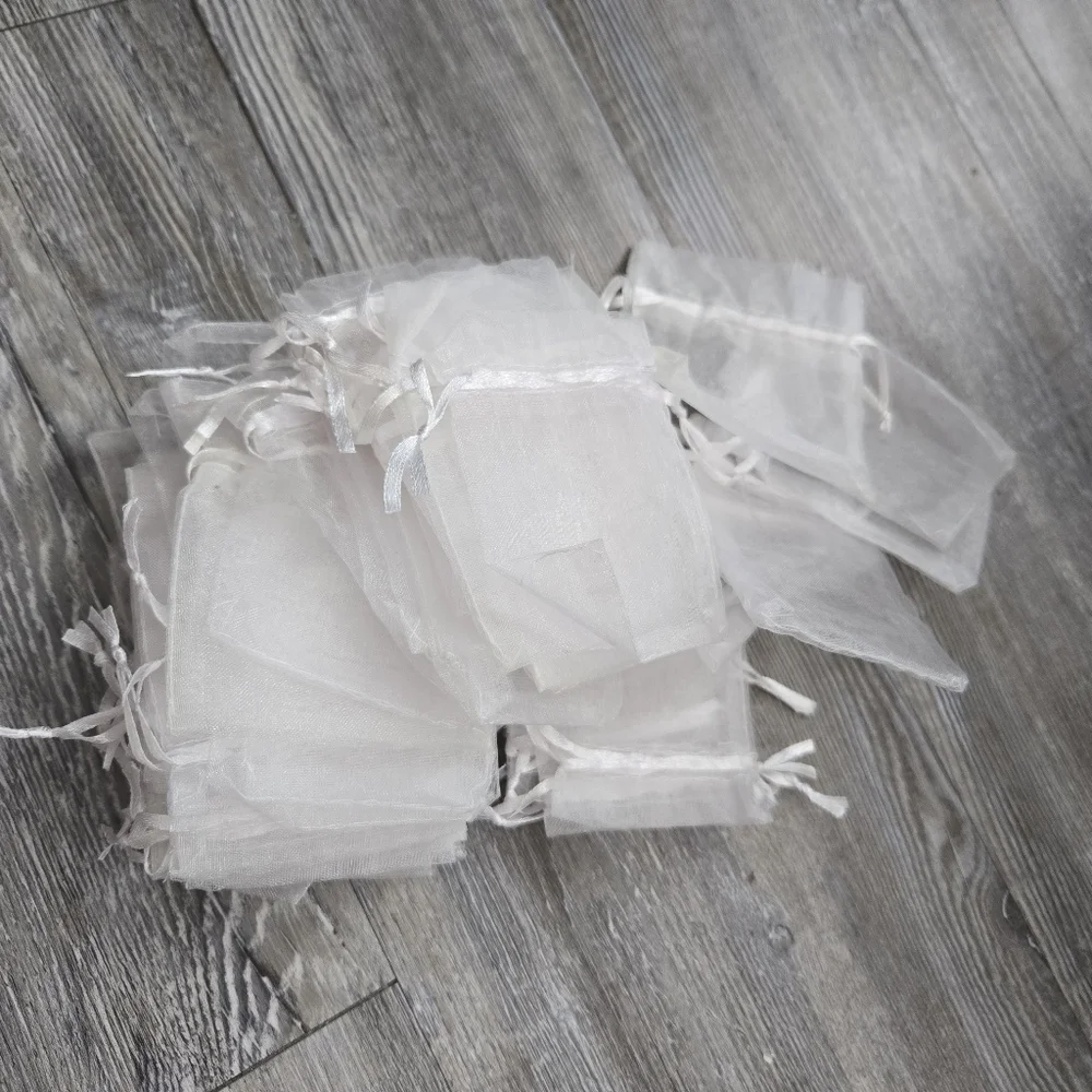 Sheer White Organza Gift Bag